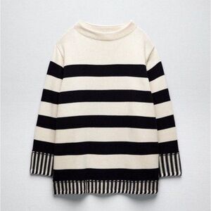 NWOT ZARA Oversized Striped Sweater